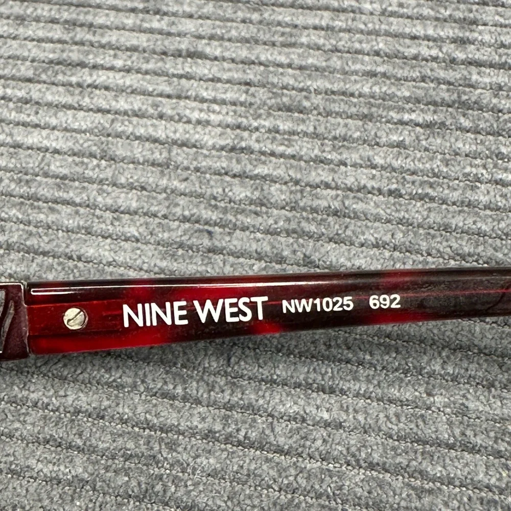 Nine West‎ NW1025 692 Burgundy Tortoise Rectangular Eyeglasses Frames 53-15-135